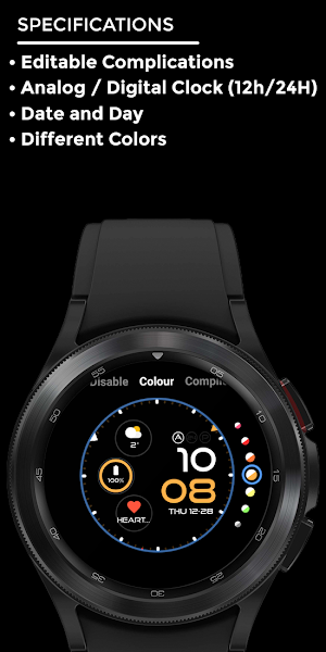 Nighty Digital 19 - watch face Screenshot 3