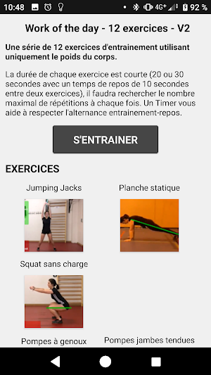WOD 12 exos TIMER V2 Screenshot 0