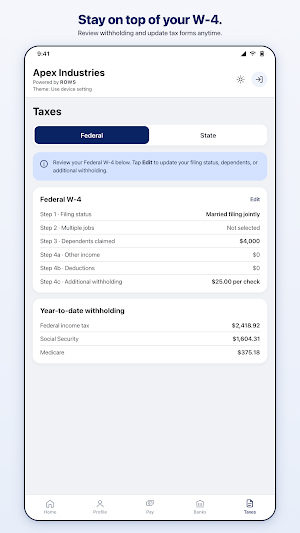NCS Employee Screenshot 2