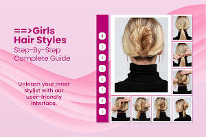 Girls Hair Style Step by Step Screenshot 1