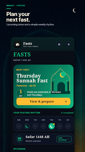 Meeqat: Prayer, Qibla, Fasting Screenshot 2
