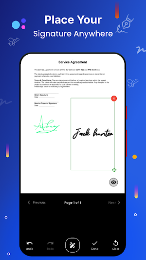E-Signature:  Sign PDF Doc Screenshot 3