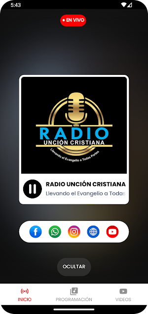 Radio Uncion Cristiana Screenshot 2