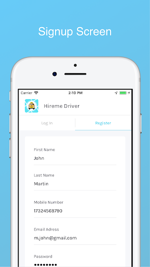 Hire Me - Taxi app for Drivers Screenshot 0
