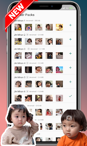 Animated Jin Miran Stickers for WhatsApp Screenshot 0