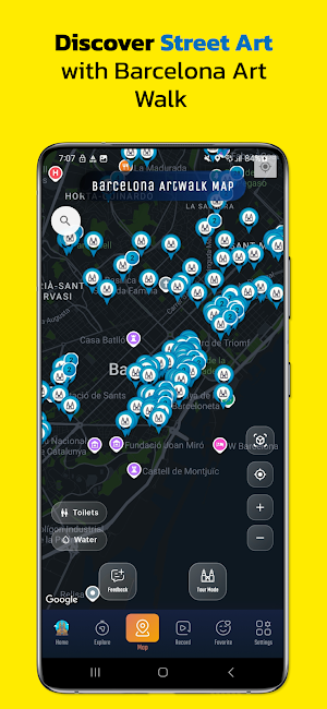 Barcelona Art Walk - Mural Map Screenshot 1
