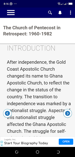 History of Pentecost Church Screenshot 3