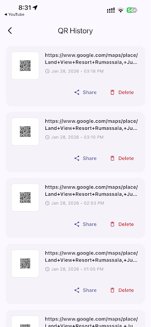 Links to QR Screenshot 1
