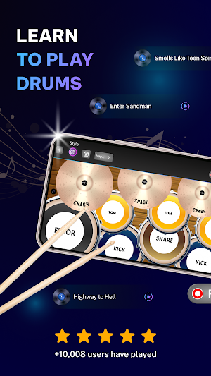 Real Drum Kit – Learn & Play Screenshot 0