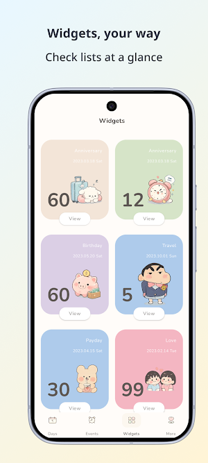 Dayry: Countdown & Anniversary Screenshot 1