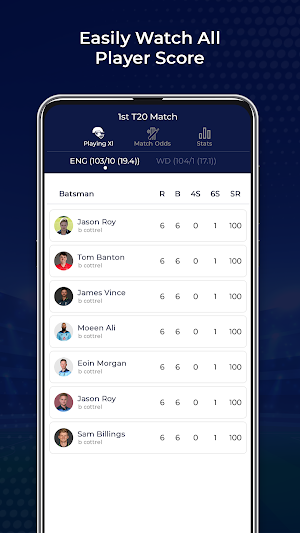 Live Cricket Match Scores Screenshot 2