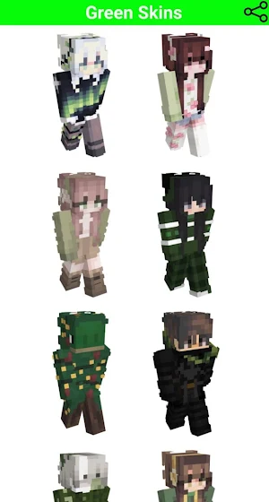 Green Skins For Minecraft Screenshot 1