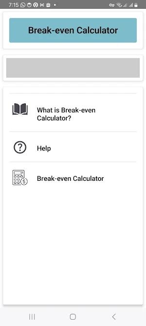 Break-even Calculator Screenshot 0