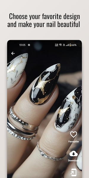 Metallic Marble Nail Design Screenshot 2