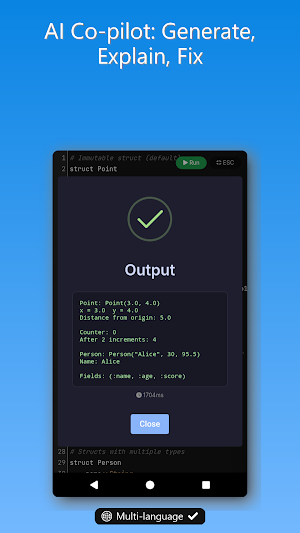 Julia IDE, Compiler & AI Screenshot 1