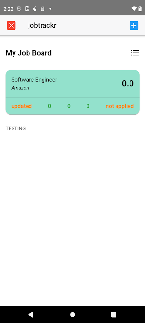 Job Trackr Screenshot 1