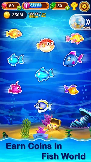 Merge Fish Evolution Games Screenshot 2
