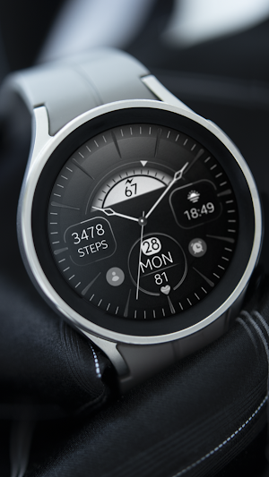 Silver Classic watch face Screenshot 3