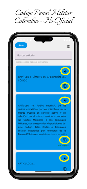 Código Penal Militar Colombia Screenshot 0