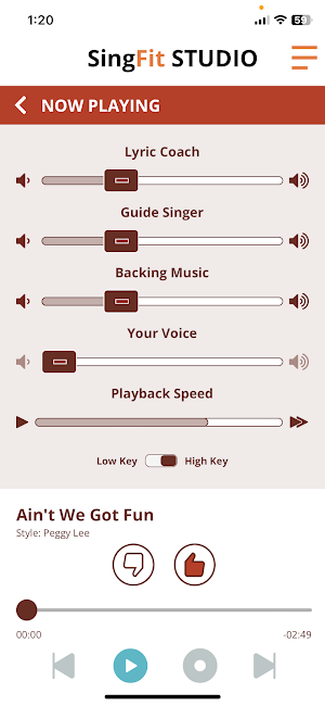 SingFit Screenshot 1