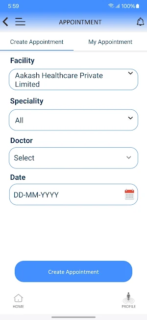Aakash Patient Portal Screenshot 2