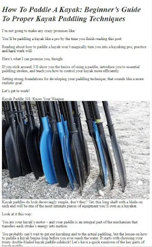 How to Do Kayaking Techniques Screenshot 1