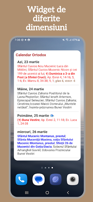 Calendar Ortodox 2025 - Widget Screenshot 2