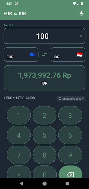 EUR to IDR Converter Screenshot 0