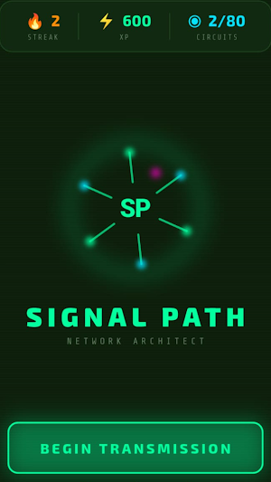 Signal Path-Cyber Logic Puzzle Screenshot 0