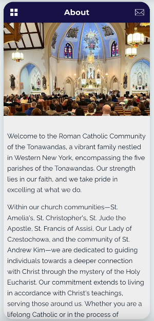 Tonawanda Catholic Community Screenshot 2