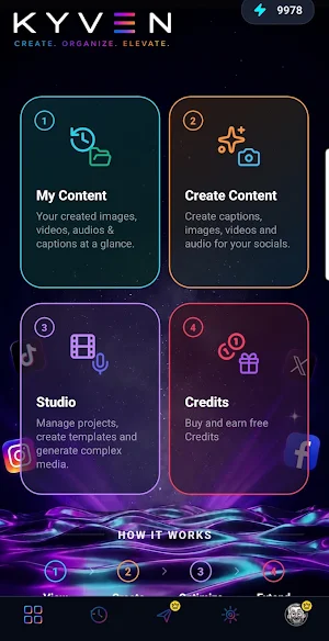 KYVEN: AI Content Creation Screenshot 1
