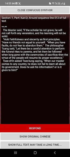 The Confucius Synthor Screenshot 1
