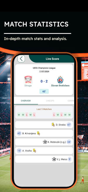 Foot Score - Watch Live Score Screenshot 1