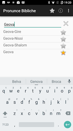 Pronunce Bibliche Screenshot 1