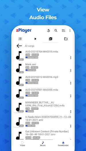 zPlayer: Video & Music Player  HD Video Downloader Screenshot 3