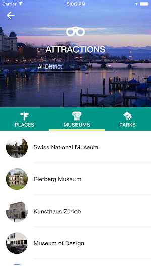 Zurich Travel Guide Screenshot 1