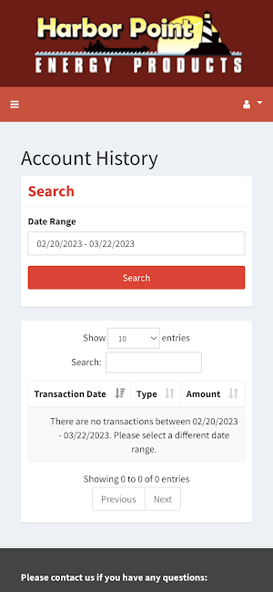 Harbor Point Energy Products Screenshot 1