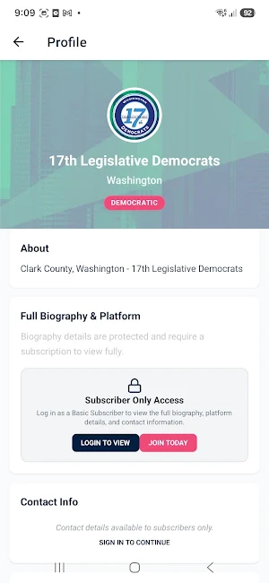 PoliticalMeetings.com Screenshot 3