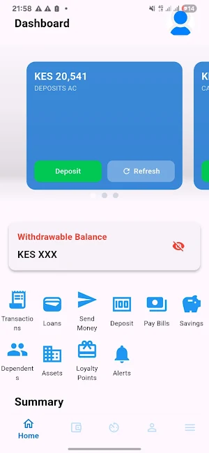 MyEasySacco Screenshot 1