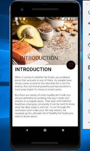 Healthy High Fat Foods - Diet Screenshot 1