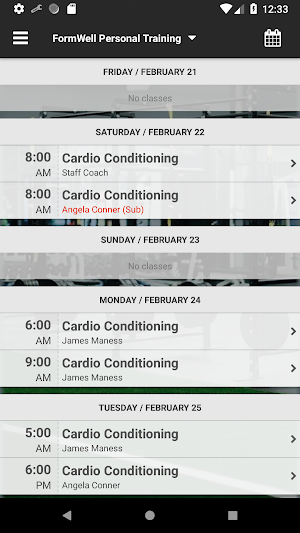 FormWell Personal Training Screenshot 1