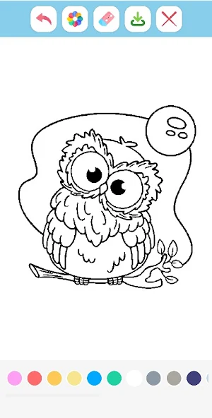Cute Birds Coloring Book Screenshot 1