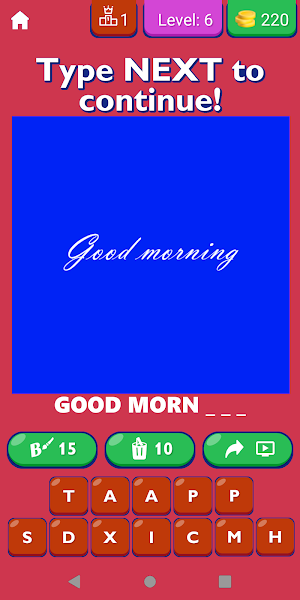 Guess The Cursive Word Game Screenshot 1