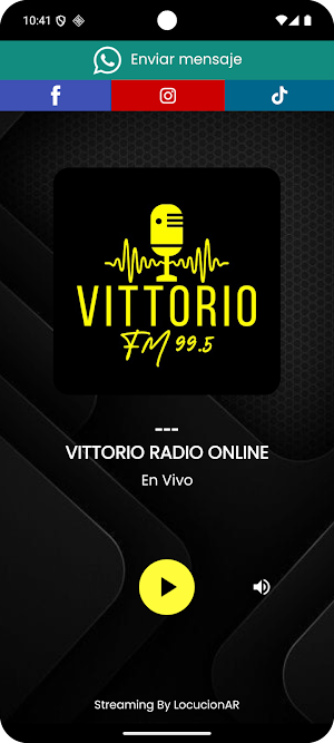 VITTORIO RADIO ONLINE Screenshot 0