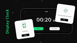 Big Clock Display Lock Screen Screenshot 3