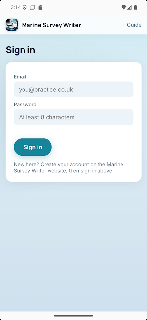 Marine Survey Writer Screenshot 3