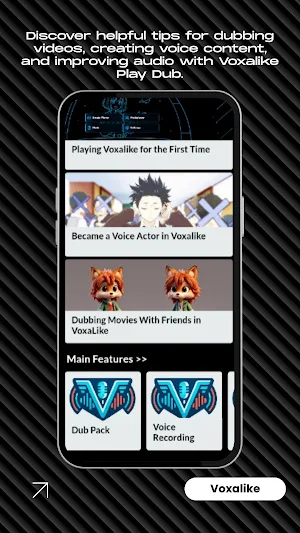 Voxalike App Dub Workflows Screenshot 1