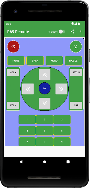 Remote for R69 android TV box Screenshot 0
