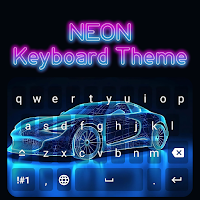 Keyboard Theme, Neon Super Car