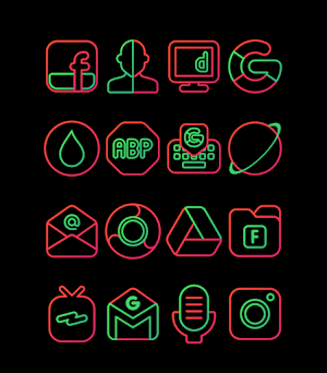 Nambula Watermelon - Lines Icon Pack Screenshot 3